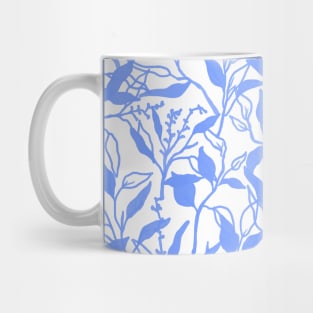 Periwinkle Blue Ferns Mug